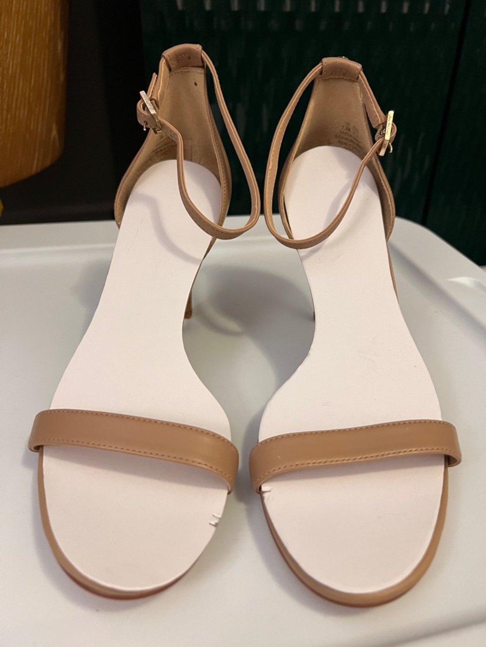 NWOB Nude Ankle-Strap Stiletto Sandal - Heel - Picture 5 of 11